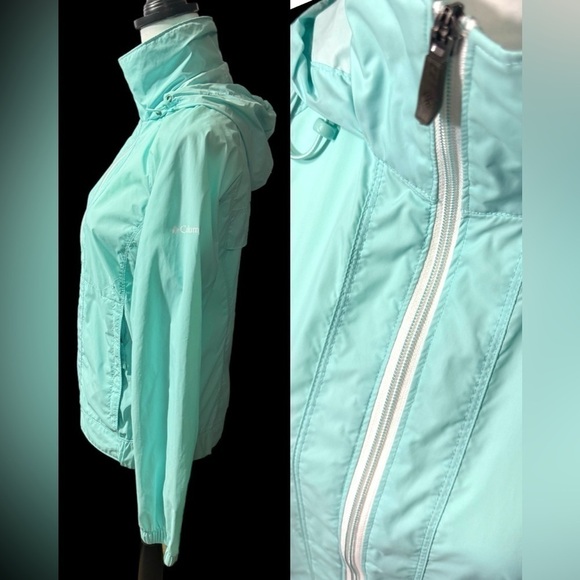 Columbia Packable Wind Rain Hooded Full Zip Windbreaker Coat Jacket Women’s XS - Picture 6 of 16